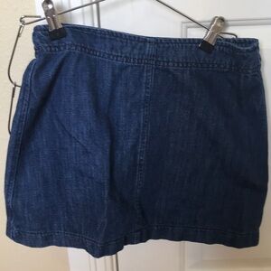 Denim mini skirt, Zara